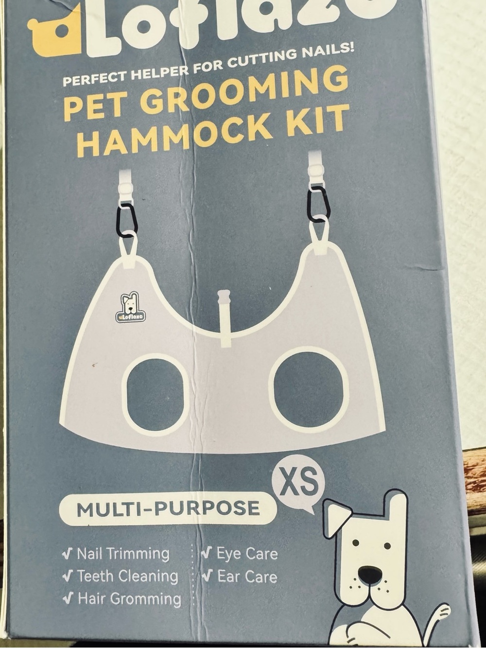 Pet Grooming Hammock Kit XS - Grey